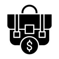 glyph-pictogram voor zakelijke portfolio vector