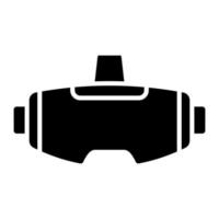 vr glyph-pictogram vector