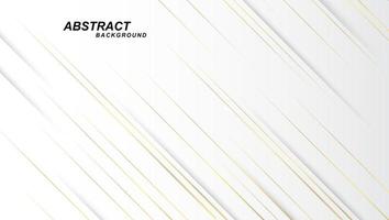 abstracte elegante witte en grijze achtergrond. moderne abstracte witte achtergrond met gouden lijn vector