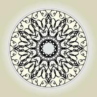 circulaire patroon in de vorm van mandala met bloem voor henna mandala tattoo decoratie. vector