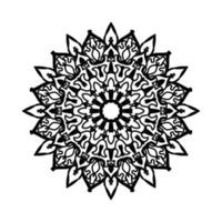 circulaire patroon in de vorm van mandala met bloem voor henna mandala tattoo decoratie. vector