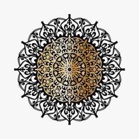 cirkelvormig patroon in de vorm van mandala met bloem voor henna mandala tattoo decoratie vector