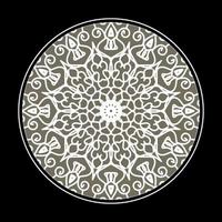 circulaire patroon in de vorm van mandala met bloem voor henna mandala tattoo decoratie. vector