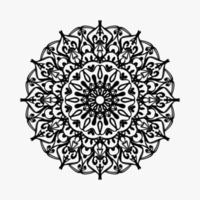 cirkelvormig patroon in de vorm van mandala met bloem voor henna mandala tattoo decoratie vector