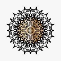 cirkelvormig patroon in de vorm van mandala met bloem voor henna mandala tattoo decoratie vector