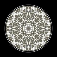 circulaire patroon in de vorm van mandala met bloem voor henna mandala tattoo decoratie. vector