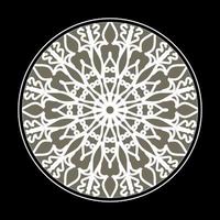 circulaire patroon in de vorm van mandala met bloem voor henna mandala tattoo decoratie. vector