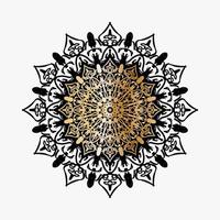 cirkelvormig patroon in de vorm van mandala met bloem voor henna mandala tattoo decoratie vector