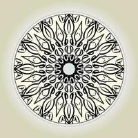 circulaire patroon in de vorm van mandala met bloem voor henna mandala tattoo decoratie. vector