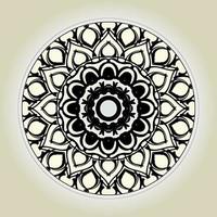 circulaire patroon in de vorm van mandala met bloem voor henna mandala tattoo decoratie. vector