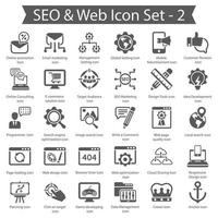 seo en web icon pack vector