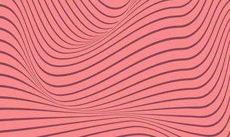 abstracte roze streepachtergrond met golvend lijnenpatroon.