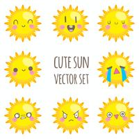 Leuke zon vector set