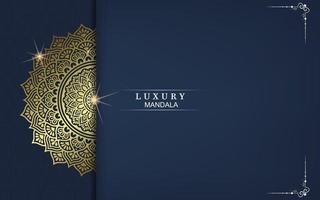 luxe sier mandala achtergrond met Arabische islamitische Oost-patroonstijl vector