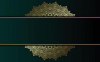 luxe sier mandala achtergrond met Arabische islamitische Oost-patroonstijl vector