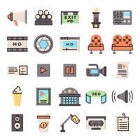 Cinema-iconen pack vector