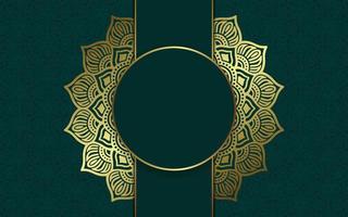 luxe mandala achtergrond met gouden arabesk patroon arabische islamitische Oost-stijl. decoratieve mandala in ramadan-stijl. mandala om af te drukken, poster, omslag, brochure, flyer, banner