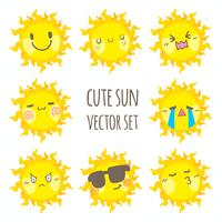 Leuke zon vector set