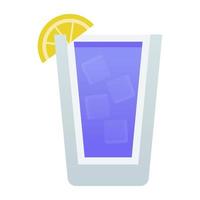 Curacao cocktail concepten vector