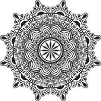 zwarte mandala voor elk ontwerp vector