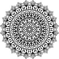 zwarte mandala voor ontwerp vector