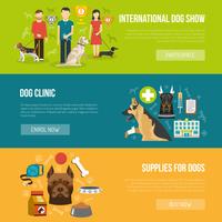 Hond banner set vector