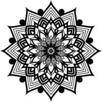 zwarte mandala voor ontwerp vector