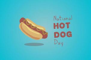 nationale hotdog dag vectorillustratie vector