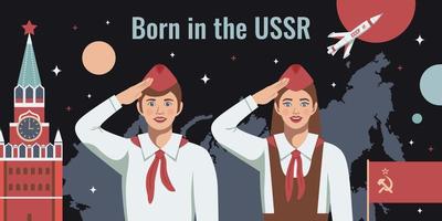 geboren in ussr samenstelling vector