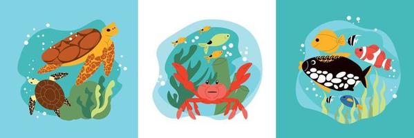 aquarium ontwerpconcept vector