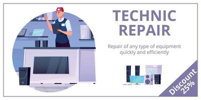 reparatie service banner vector