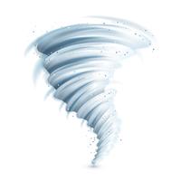 Realistische Tornado-illustratie vector