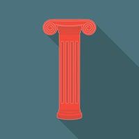 oude kolom icoon. vector illustratie