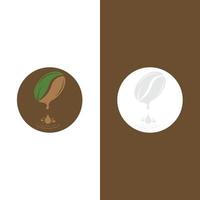 koffieboon pictogram vector