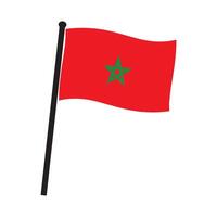 Marokko land vlag vector