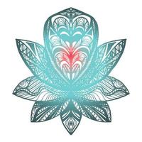 bloem lotus tattoo vector