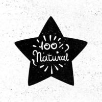 eco natuurlijke belettering vector