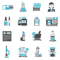 Apotheek Icons Set vector