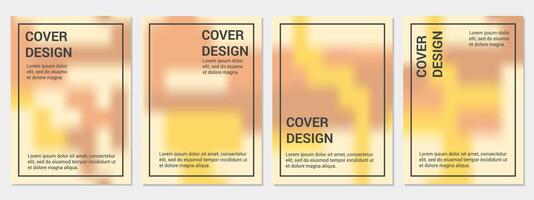 verzameling van abstract kleurrijk Hoes achtergronden. creatief illustratie voor poster, web, landen, bladzijde, omslag, advertentie, groet, kaart, Promotie. vector