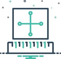 mixpictogram voor regel vector