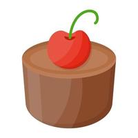 hele chocoladetaart vector