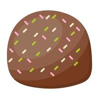 mini chocoladetaart vector