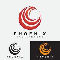 phoenix logo vector illustratie ontwerpsjabloon