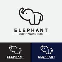 olifant logo vector illustrator ontwerpsjabloon