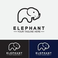 olifant logo vector illustrator ontwerpsjabloon