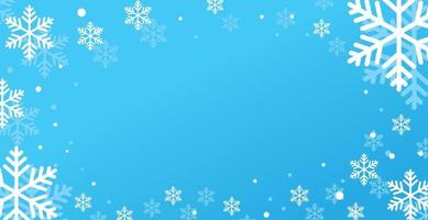 Kerstmisachtergrond met sneeuwvlokken. wenskaart of uitnodiging. vrolijk kerstfeest en een gelukkig nieuw jaar. element voor ontwerp. vector