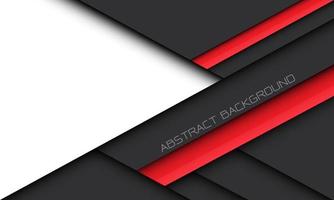 abstracte rode zwarte schaduw geometrische met witte lege ruimte ontwerp moderne futuristische technologie achtergrond vector