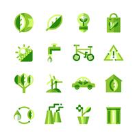 Ecologie Icons Set vector