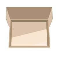 kartonnen doos voor het verpakken van de levering van producten of goederen vector