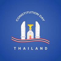 illustratie thailand grondwet dag vector